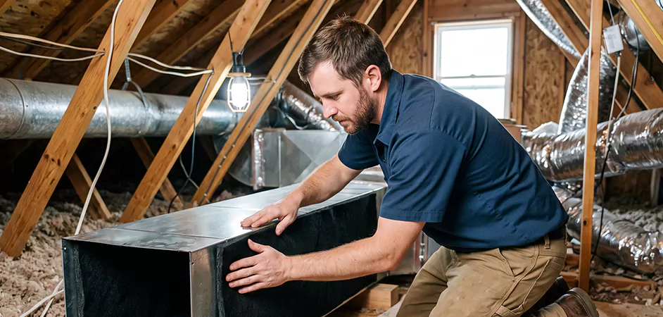 Acoustic Duct Liner Installation in Waco
