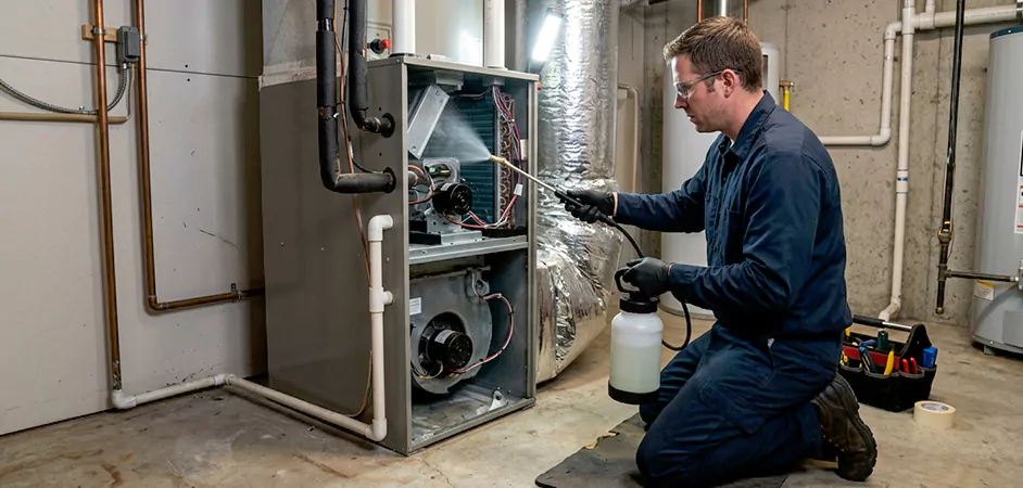 Air Handler Antimicrobial Treatment in Waco