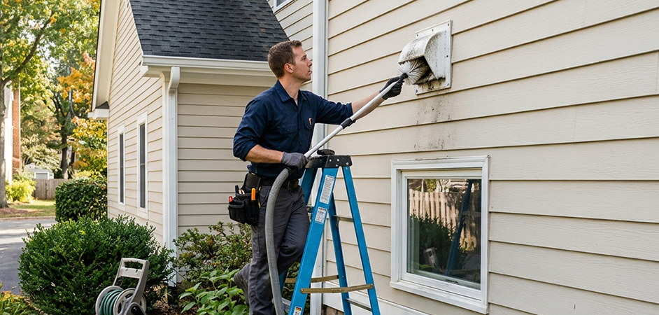 Exterior Vent Cap Cleaning in Waco